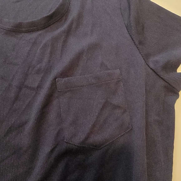 Ramy Brook Sylvie Dress In Blue Casual Crew Neck Short Sleeves Size L - Picture 10 of 11